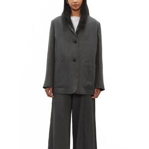 NEW MARGARET HOWELL relaxed blazer in elephant